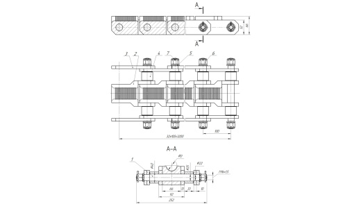 УКРС 20.47. 01.01.05.00 - Тяговая цепь механизма подачи