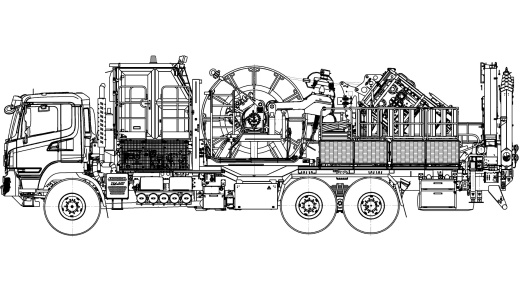Установка колтюбинговая подземного и капитального ремонта скважин УКРС-20